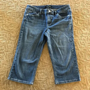 Whbm pedal pushers jeans blanc 10 White House black market cropped